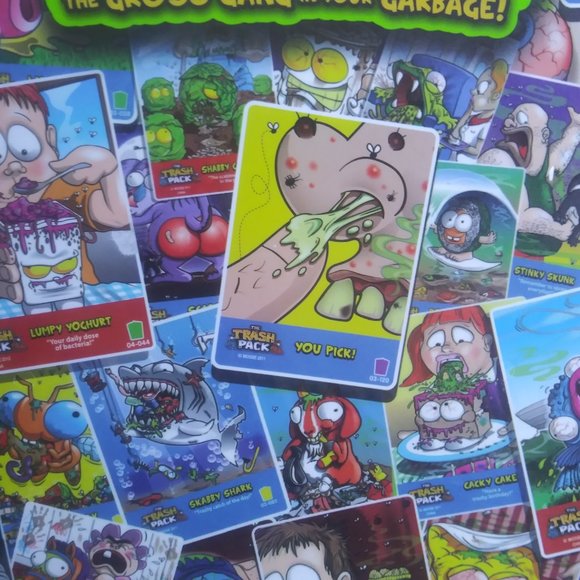 The Trash Pack Trading Card Album The Gross Gang 126 Card Holder Album New - Picture 5 of 5